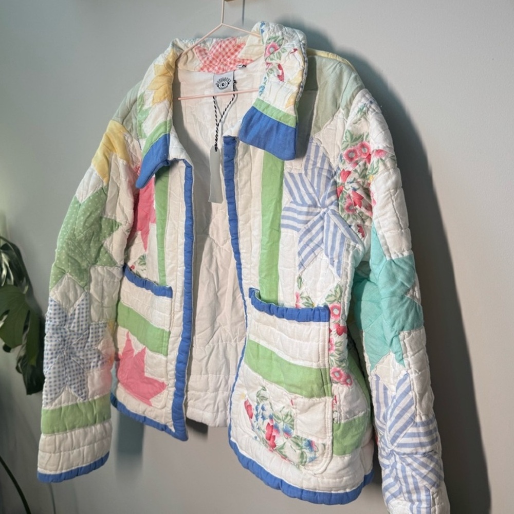 One of a Kind Hand Made Quilt Coat Jacket NWT Medium
